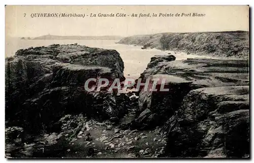 Ansichtskarte AK Quiberon La Grande Cote Au Fond La Pointe de Port Blanc