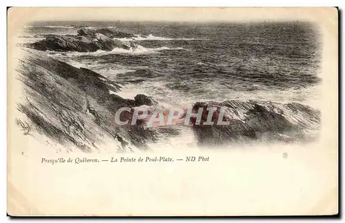 Ansichtskarte AK Quiberon Presquile La Pointe de Poul Plate