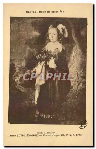 Cartes postales Nantes Musee des Beaux Arts Cuyp Portrait d enfant