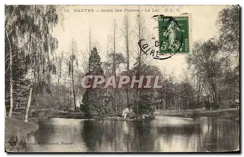 Ansichtskarte AK Nantes Jardin des Plantes Le Lac