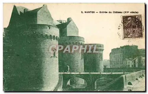 Cartes postales Nantes Entree du Chateau