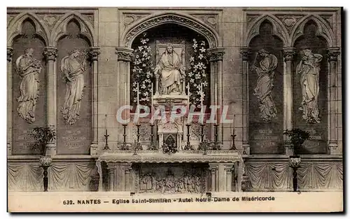 Ansichtskarte AK Nantes Eglise Saint Simillen Autel Notre Dame de Misericorde