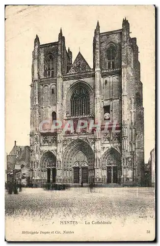 Cartes postales Nantes La Cathedrale