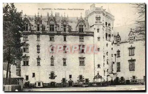 Cartes postales Nantes Le Chateau Cour Interieure