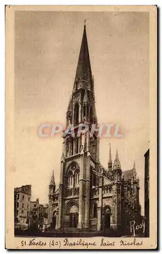 Cartes postales Nantes Basilique Saint Nicolas