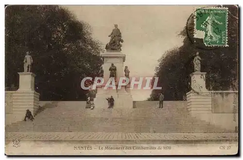 Ansichtskarte AK Nantes Le Monument des Combattants de 1870