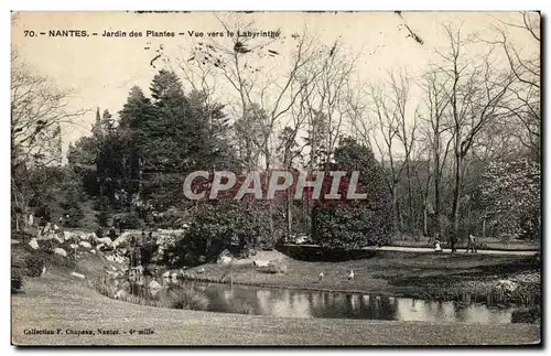 Ansichtskarte AK Nantes Jardin des Plantes Vue vers le Labyrinthe