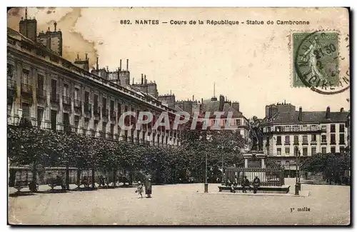 Ansichtskarte AK Nantes Cours de la Republique de Cambronne