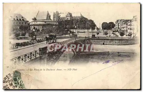 Cartes postales Nantes La Place de la Ducbesse Anne