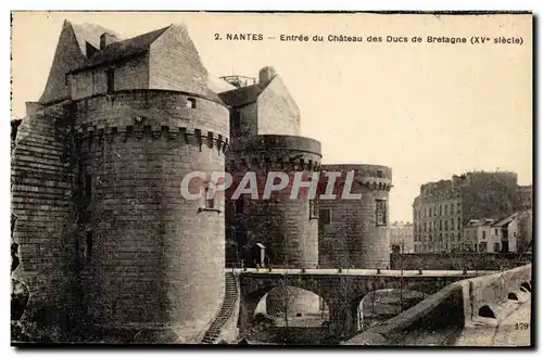 Cartes postales Nantes Entree du Chateau des Ducs de Bretagne