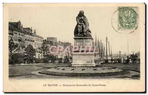 Cartes postales Le Havre Monument Bernardin de Saint Pierre