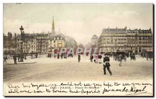 Cartes postales Paris Place St Michel