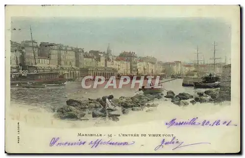 Cartes postales Marseille L Entree Du Vieux Port