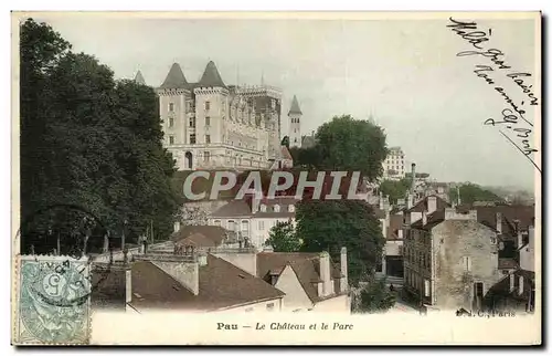 Cartes postales Pau Le Chateau et le Parc