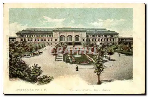 Cartes postales Strassburg Centralbahnhof Gare Centrale