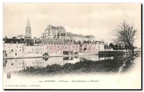 Ansichtskarte AK Auxerre L Yonne Saint Germain et l Hopital