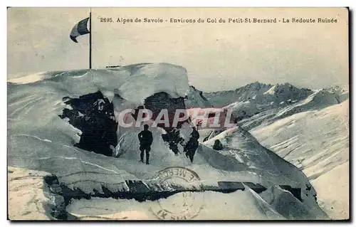 Ansichtskarte AK Alpes de Savoie Environs du Col du Petit St Bernard La Redoute Ruinee