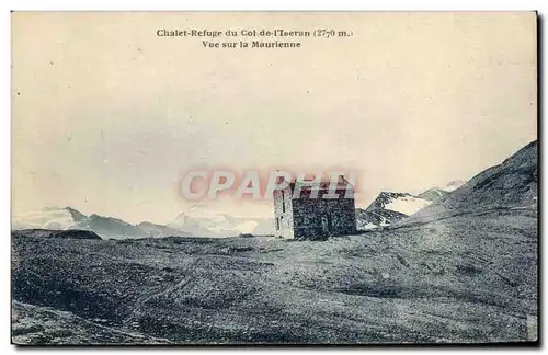 Ansichtskarte AK Chalet Refuge du Col de l Iseran Vue sur la Maurienne