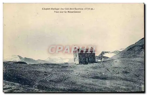 Cartes postales Chalet Refuge du Col de l Iseran Vue sur la Maurienne