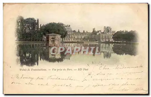 Ansichtskarte AK Palais de Fontainebleau Vue prise du Parc