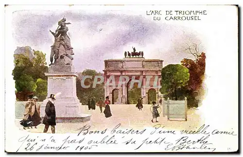 Cartes postales L Arc de Triomphe du Carrousel Paris Louvre