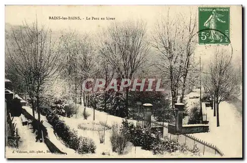 Cartes postales Bains les Bains Le Parc en hiver