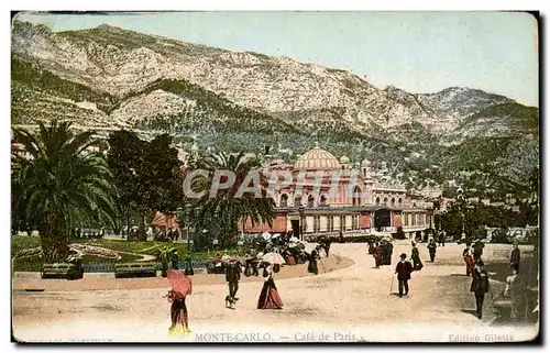 Cartes postales Monte Carlo Cafe de Paris Monaco