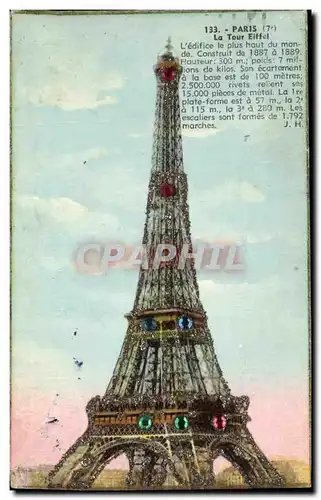 Cartes postales Paris La Tour Eiffel