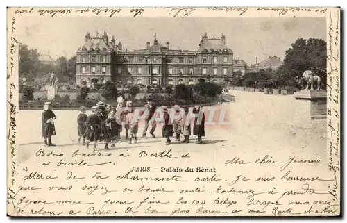 Ansichtskarte AK Paris Palais du Senat Enfants Lion Luxembourg