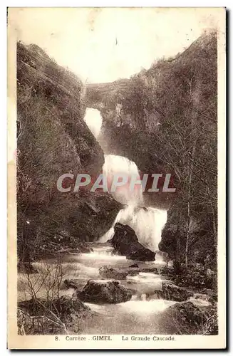 Ansichtskarte AK Correze Gimel La Grande Cascade