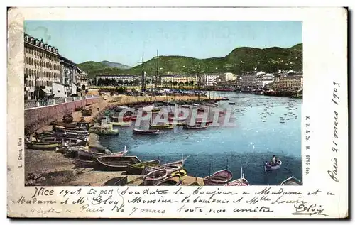 Cartes postales Nice le Port Bateaux