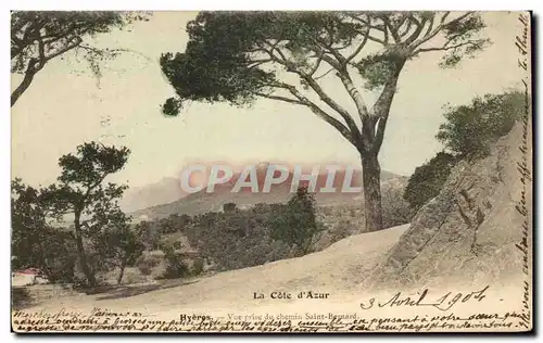 Cartes postales La Cote d Azur Hyeres Vue prise du chemin Saint Bernard