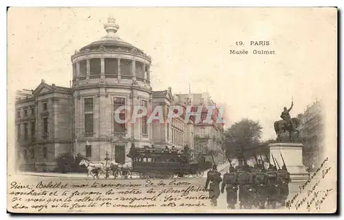 Ansichtskarte AK Paris Musee Guimet Autobus Militaria