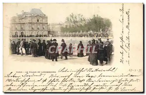 Cartes postales Paris La Palais Du Luxembourg carte 1899