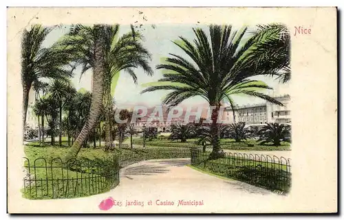 Cartes postales Les Jardins et Casino Municipal Nice