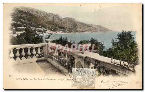 Ansichtskarte AK Menton La Baie de Garavan