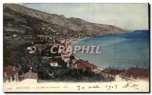 Cartes postales Menton La Baie de Garauvan