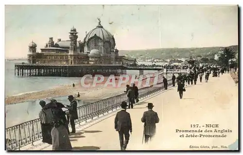 Cartes postales Nice Promenade des Anglais et jetee Promenade