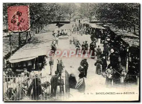 Cartes postales Boulogne sur Seine TOP Le marche