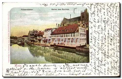 Cartes postales Bains des Rochers Felsenbader Metz