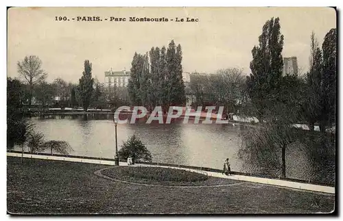 Ansichtskarte AK Paris Parc Montsouris Le Lac