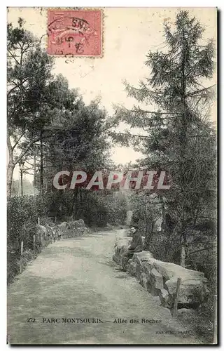 Cartes postales Parc Montsouris Allee des Roches