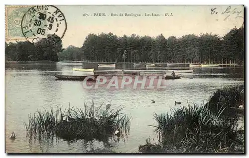 Ansichtskarte AK Paris Bois de Boulogne Les lacs