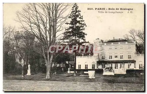 Ansichtskarte AK Paris Lac du Bois de Boulogne Ville de Longchamps