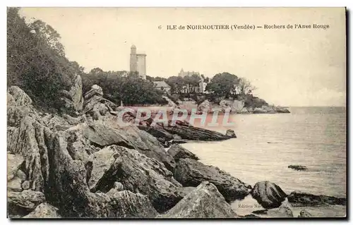 Cartes postales Ile de Noirmoutier Rochers de I Anse Rouge