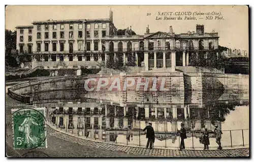 Cartes postales Saint Cloud Les Ruines du Palais