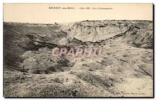 Cartes postales Berry au Bac Cote Les Entonnoirs Militaria