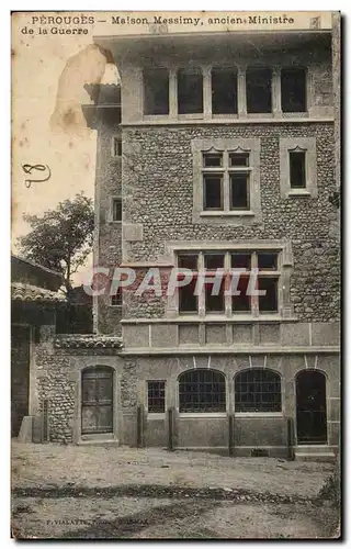 Cartes postales Perouges Maison Messimy ancien Ministre de la guere