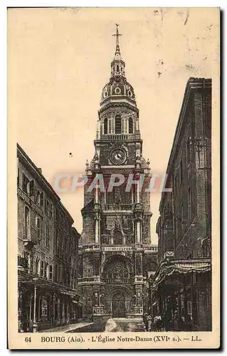 Cartes postales Bourg Eglise Brou Notre Dame