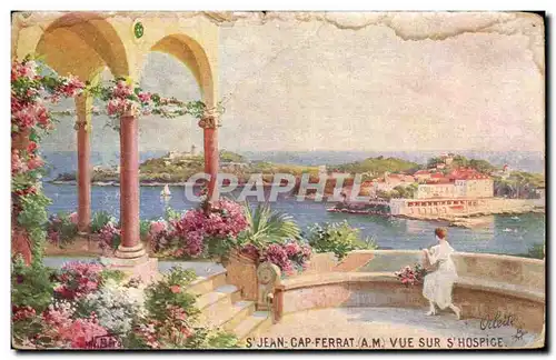 Cartes postales St Jean Cap Ferrat Vue Sur St Hospice